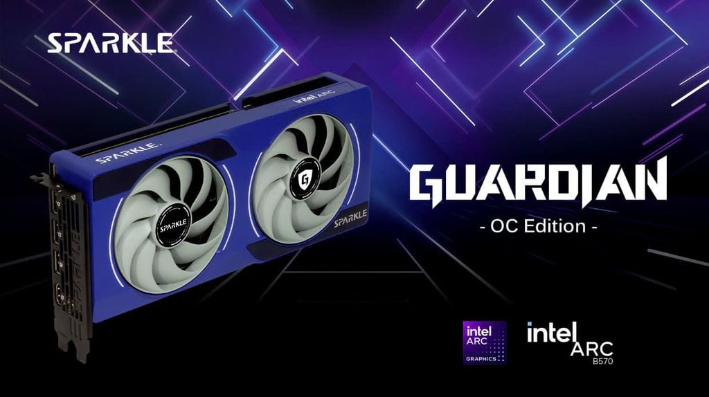 [HÀNG MỚI VỀ] Card Đồ Họa SPARKLE Intel® Arc™ B570 GUARDIAN OC
