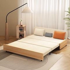 Sofa giường gấp gọn vải lanh canvas SmartFurni - SMF23