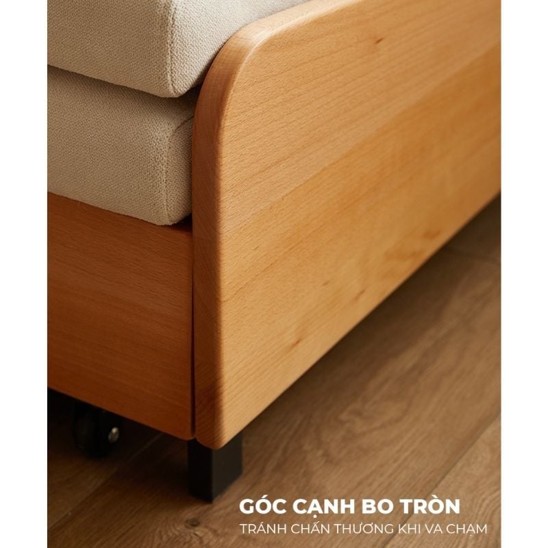 Sofa giường gấp gọn vải lanh canvas SmartFurni - SMF22A