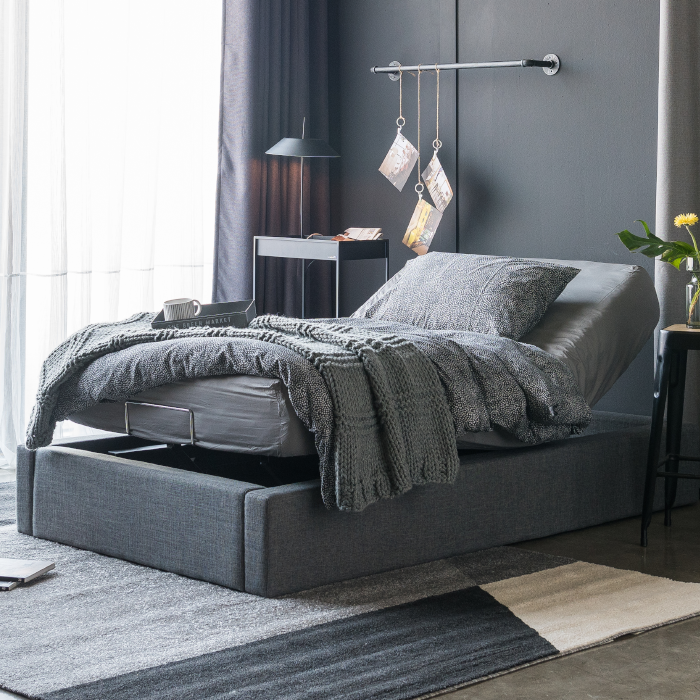 Giường Nâng Hạ Thông Minh SmartFurni GSF350 size 2Mx 2M Phong Cách Hàn Quốc