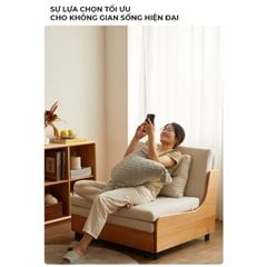 Sofa giường gấp gọn vải lanh canvas SmartFurni - SMF22A