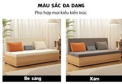 Sofa giường gấp gọn vải lanh canvas SmartFurni - SMF23