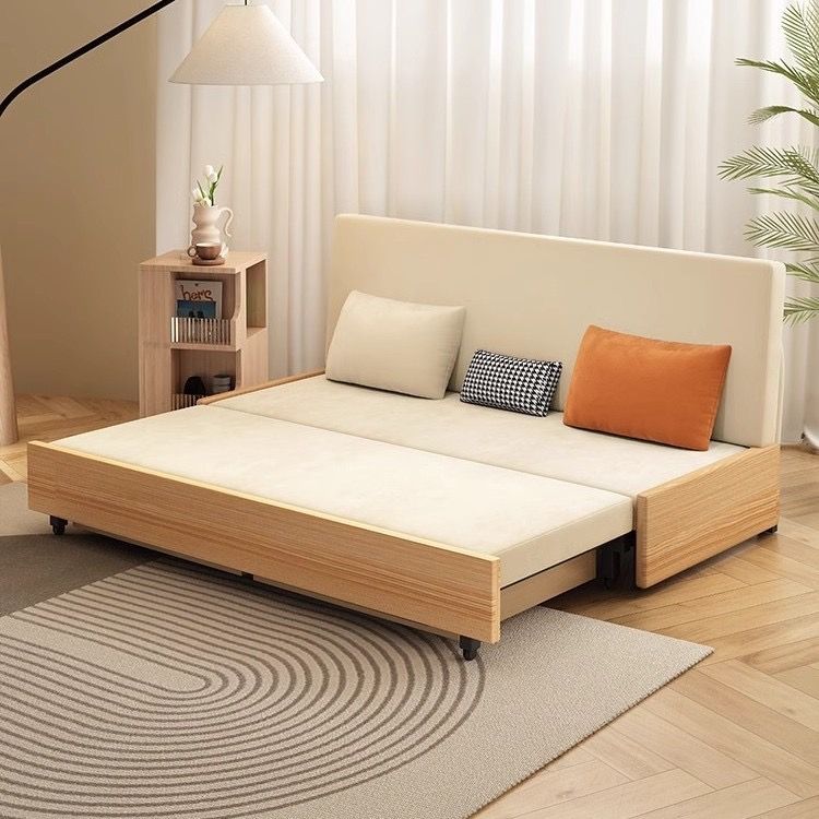 Sofa giường gấp gọn vải lanh canvas SmartFurni - SMF23