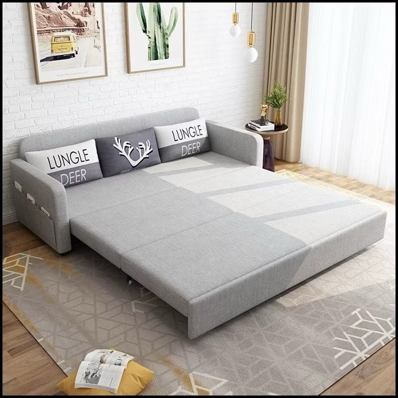 Sofa giường đa năng vải lanh canvas SmartFurni - SMF12A