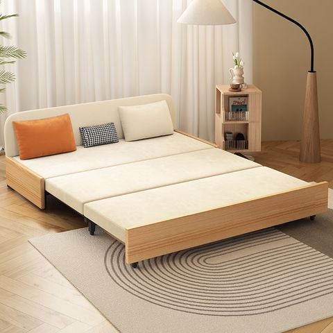 Sofa giường gấp gọn vải lanh canvas SmartFurni - SMF23