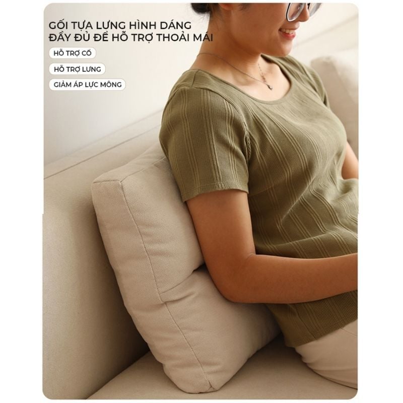 Sofa giường gấp gọn vải lanh canvas SmartFurni - SMF22A