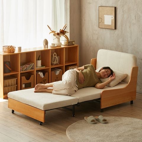 Sofa giường gấp gọn vải lanh canvas SmartFurni - SMF22A