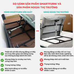 Đệm nâng hạ tự động SmartFurni - Phiên Bản 1 Động Cơ SM-GTL150