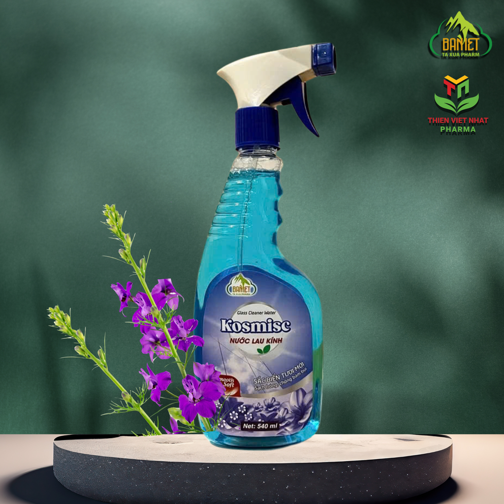  Nước rửa và lau kính Kosmise sắc biển tươi mới 