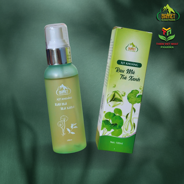  Xịt khoáng rau má trà xanh Bản Việt Tà Xùa 
