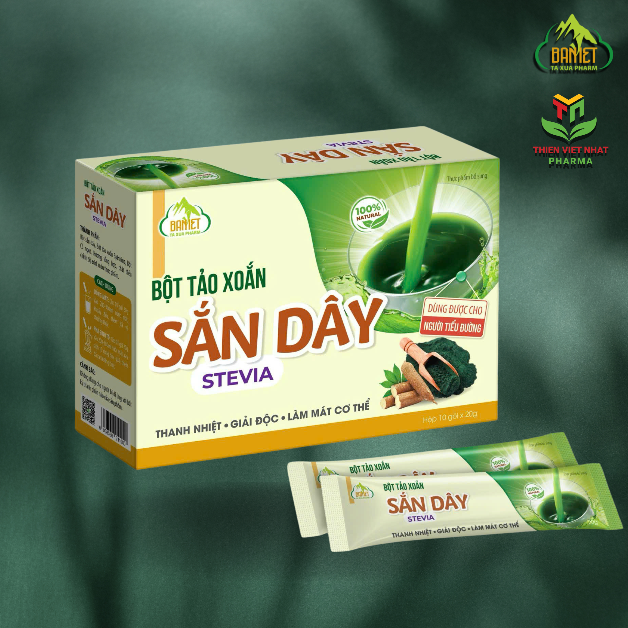  Bột tảo xoắn dây Stevia 