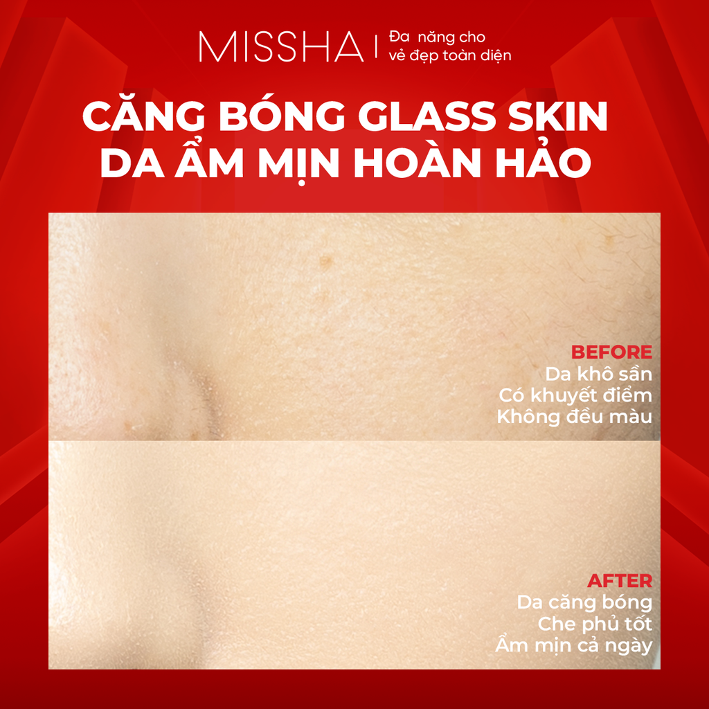 Phấn nước căng bóng Missha Glow SPF40 PA+++ 14g