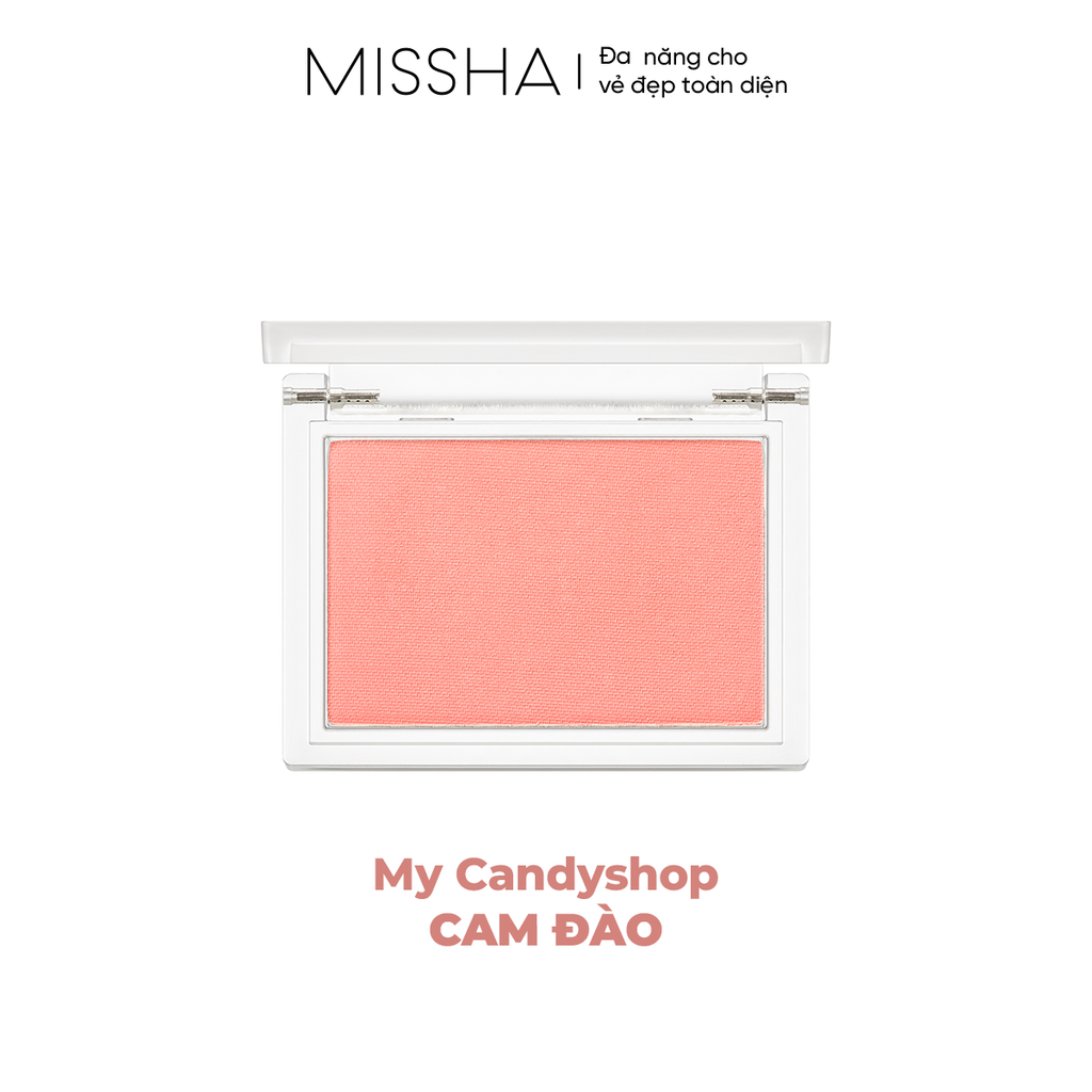 Phấn má mịn lì Missha Cotton Blush 4g