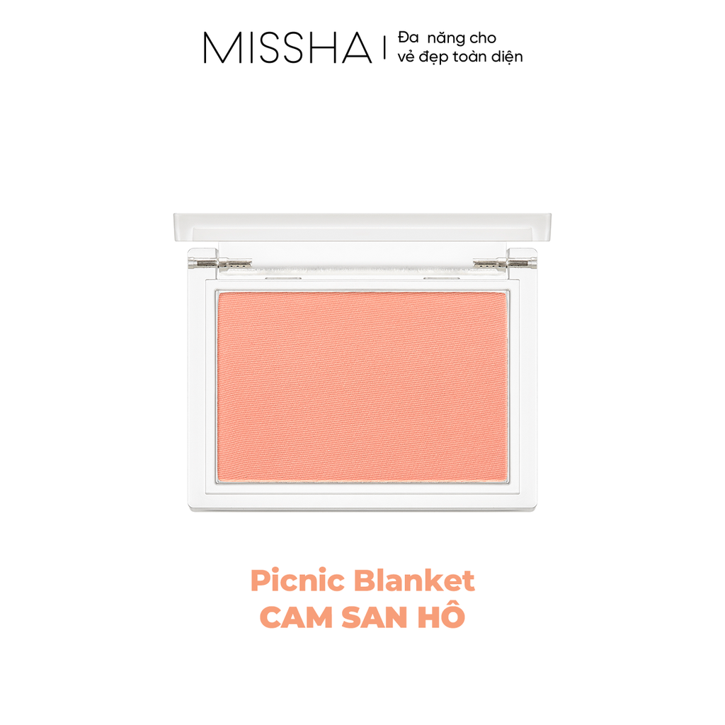 Phấn má mịn lì Missha Cotton Blush 4g