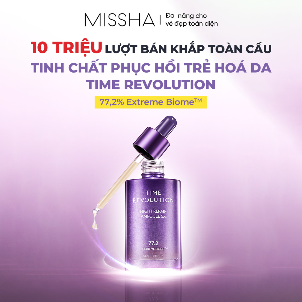 Tinh chất phục hồi chống lão hoá Missha Time Revolution Night Repair Ampoule 5X 50ml