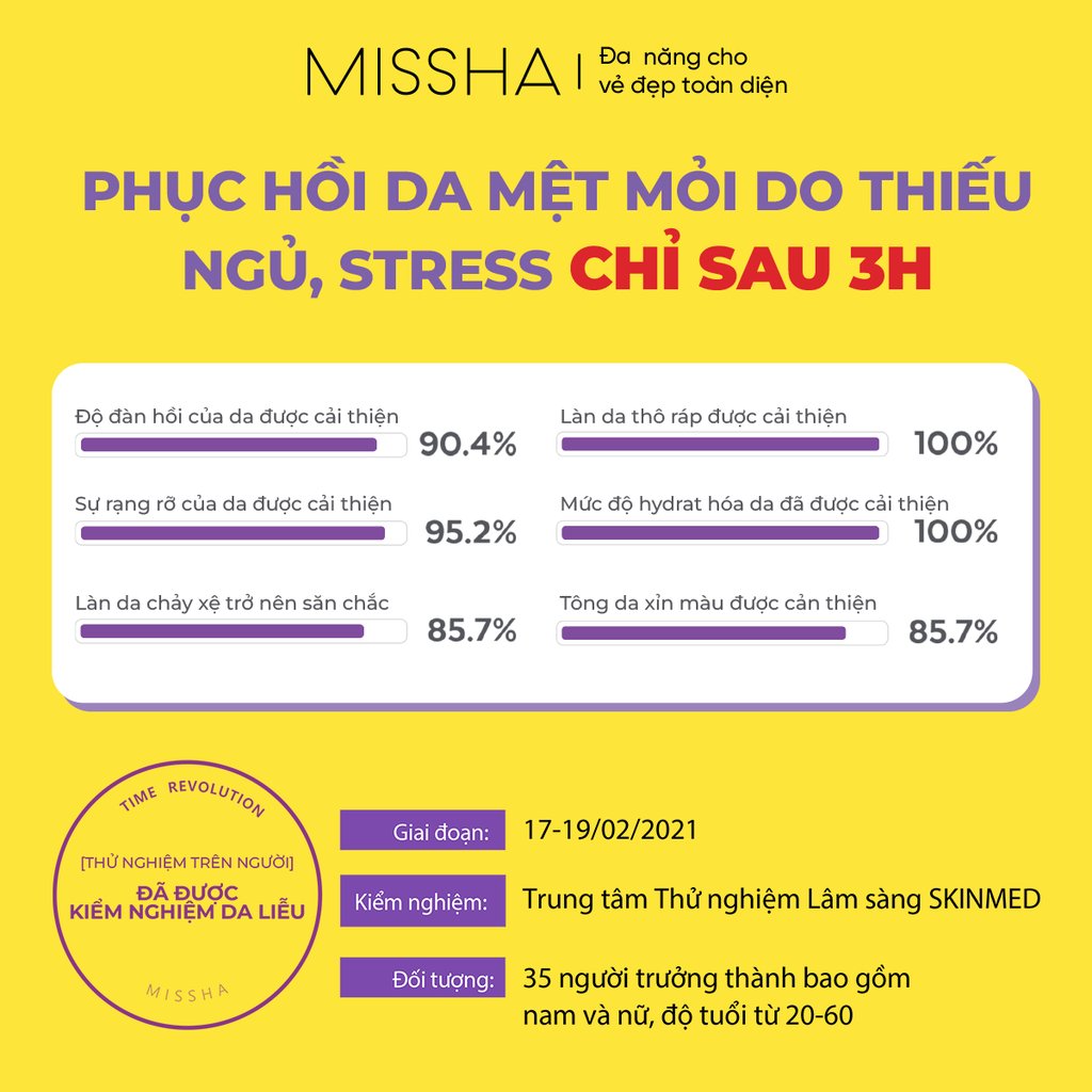 Tinh chất phục hồi chống lão hoá Missha Time Revolution Night Repair Ampoule 5X 50ml