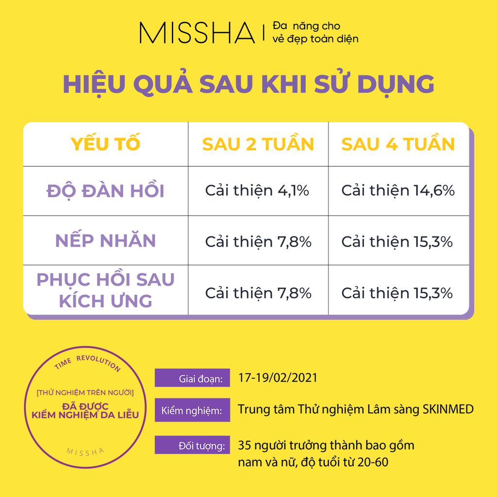 Tinh chất phục hồi chống lão hoá Missha Time Revolution Night Repair Ampoule 5X 50ml