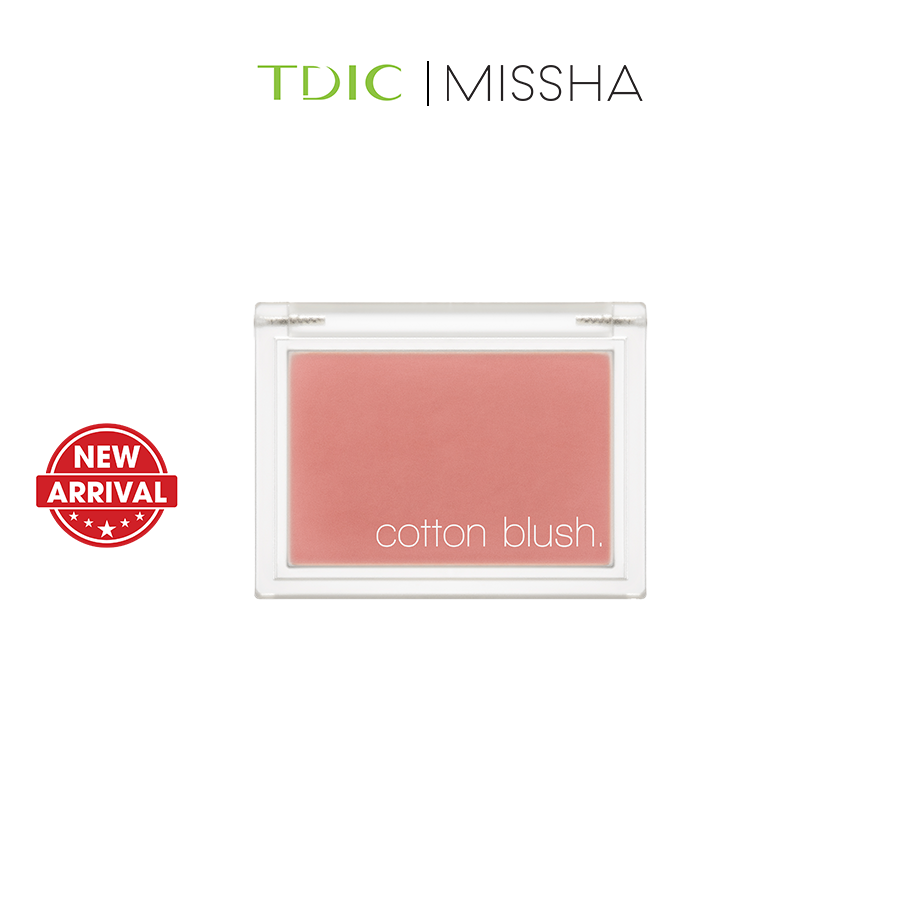 Phấn má mịn lì Missha Cotton Blush 4g