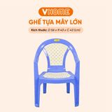  Ghế Tựa Mây Đại Có Tay Vịn Nhiều Màu, Chắc Chắn, Cao Cấp - Nhựa Vĩ Hưng 