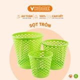  Sọt Rác Tròn Nhỏ Gọn, Siêu Tiện Lợi - Màu Sắc Xinh Xắn - Nhựa Vĩ Hưng 