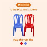  Ghế Dựa Sọc Thẳng Kích Thước 38x38x85cm - Nhựa Chính Phẩm - Nhựa Vĩ Hưng 