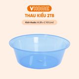  Thau Nhựa 28cm Nhiều Màu Nhựa Chính Phẩm, Không BPA, Bền Đẹp, An Toàn Sức Khỏe, Tiện Lợi Vĩ Hưng 