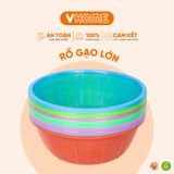 Rổ Gạo Lớn Đường Kính 38cm Nhựa Chính Phẩm, Không BPA, An Toàn Sức Khỏe, Bền Đẹp Vĩ Hưng 