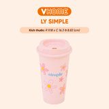  [Bộ 5] Tumbler 5 Màu Pastel Xinh Xắn Nhựa Vĩ Hưng 