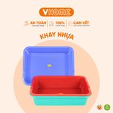  Khay Nhựa Thạch Dừa 35x28x8cm - Bền Đẹp, Đa Dụng, Chất Lượng Cao - Nhựa Vĩ Hưng 