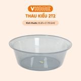  Thau Nhựa 22cm Nhiều Màu Nhựa Chính Phẩm, Không BPA, Bền Đẹp, An Toàn Sức Khỏe, Tiện Lợi Vĩ Hưng 