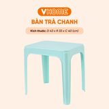  Bàn Trà Chanh Chữ Nhật Nhựa Vĩ Hưng Nhỏ Gọn, Tiện Lợi, Màu Pastel Xinh Xắn 