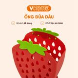  Ống Cắm Đũa, Muỗng Hình Trái Dâu Siêu Xinh Nhựa VĨ HƯNG 