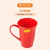  Cốc Uống Nước Có Quai, Chịu Nhiệt Cao Cấp - Nhựa Chính Phẩm - Nhựa Vĩ Hưng 