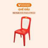  Ghế Nhựa Tựa Lưng Đại 9 Sọc - Chắc Chắn, Dày Dặn, Nhựa PP Chính Phẩm - Nhựa Vĩ Hưng 
