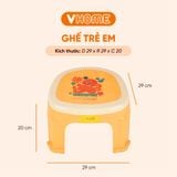  Ghế Đẩu Cho Trẻ Em, Mẫu Giáo, Mầm Non, Màu Sắc Xinh Xắn - Nhựa Vĩ Hưng 