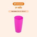  Ly Nhựa Cao Nhiều Màu, Nhựa Chính Phẩm, Không BPA, An Toàn Sức Khỏe - Vĩ Hưng 