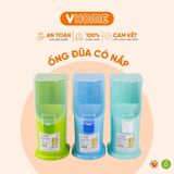  Ống Đũa 2 Ngăn Có Nắp Đậy Kèm Khe Tăm, Tiện Lợi, Bền Đẹp - Nhựa Vĩ Hưng 