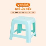  Ghế Nhựa Lùn Kiểu Vĩ Hưng - Ngồi Quán Trà Chanh, Nướng, Cafe Vỉa Hè, Bền Đẹp, Tiện Dụng 