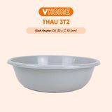  Thau Nhựa 32cm Nhiều Màu Nhựa Chính Phẩm, Không BPA, Bền Đẹp, An Toàn Sức Khỏe, Tiện Lợi Vĩ Hưng 