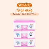  Tủ Đồ Mini Để Bàn Đa Năng Nhiều Ngăn Tủ Nhựa Vĩ Hưng Đựng Đồ Tiện Lợi 