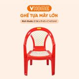  Ghế Tựa Mây Đại Có Tay Vịn Nhiều Màu, Chắc Chắn, Cao Cấp - Nhựa Vĩ Hưng 
