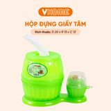  Hộp Đựng Giấy Ăn Tròn, Đựng Tăm Tiện Lợi - Nhựa Vĩ Hưng 