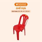  Ghế Dựa Sọc Thẳng Kích Thước 38x38x85cm - Nhựa Chính Phẩm - Nhựa Vĩ Hưng 