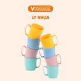  Ly Nhựa Uống Nước Có Quai Cầm, Nhiều Màu Sắc, Chất Lượng Cao - Nhựa Vĩ Hưng 