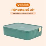  Hộp Nhựa Đựng Đồ Lót, Tất Vớ, Quần Áo Đa Năng - Chia Nhiều Ngăn, Có Nắp Đậy Kín - Nhựa Vĩ Hưng 
