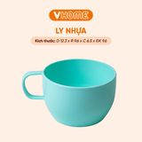  Ly Nhựa Uống Nước Có Quai Cầm, Nhiều Màu Sắc, Chất Lượng Cao - Nhựa Vĩ Hưng 