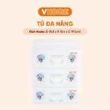  Tủ Đồ Mini Để Bàn Đa Năng Nhiều Ngăn Tủ Nhựa Vĩ Hưng Đựng Đồ Tiện Lợi 