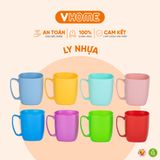  Ly Nhựa Uống Nước Có Quai Cầm, Nhiều Màu Sắc, Chất Lượng Cao - Nhựa Vĩ Hưng 