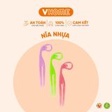  Set 15 Nĩa Ăn Trái Cây, Màu Sắc Xinh Xắn Nhựa VĨ HƯNG 