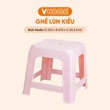  Ghế Nhựa Lùn Kiểu Vĩ Hưng - Ngồi Quán Trà Chanh, Nướng, Cafe Vỉa Hè, Bền Đẹp, Tiện Dụng 